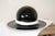 1960s Stylish Black and White Murano Art Glass Hat For Sale - Image 5 of 5