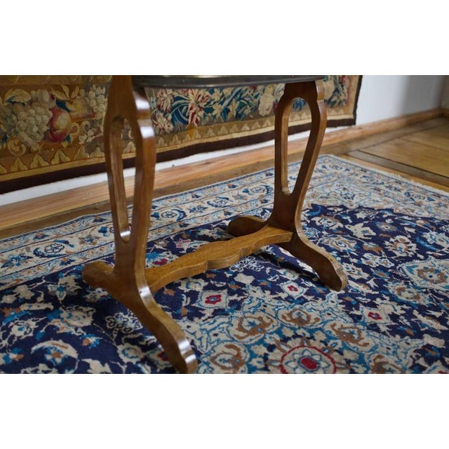 Antique Side Table in Marble and Brass, 1920s For Sale - Image 13 of 16