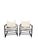 An exceptional pair of vintage campaign-style safari lounge chairs attributed to Forbes for McGuire, showcasing the...