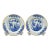 18th-Century Dutch Delft Chinoiserie Plates Hatchet Marks, a Pair For Sale