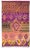 Modern Oversize Moroccan Style Handmade Purple and Peach Boho Designed Wool Rug For Sale