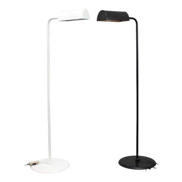 Mid-Century Modern Floor Lamps by Abo Randers, Denmark, 1970s, Set of 2 For Sale