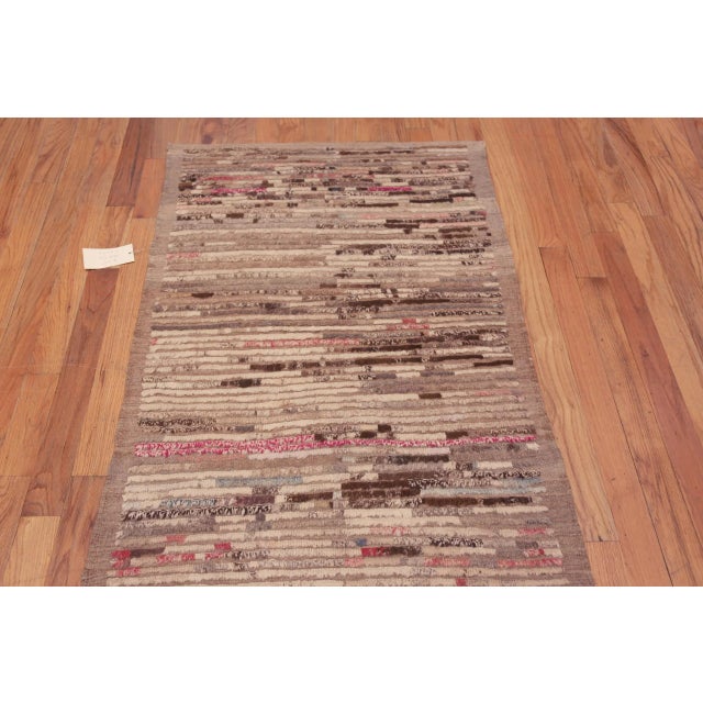 Textile Nazmiyal Collection Wool Modern Hall Runner Rug 3 ft 4 in x 9 ft 6 in For Sale - Image 7 of 9