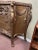 Gold Louis XV Style Gilt Painted Marble Inset Top Bombe Commode For Sale - Image 8 of 12