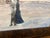 Charming original winter landscape painting, signed "Lea" in the lower right corner. A snowy 19th-century village scene...