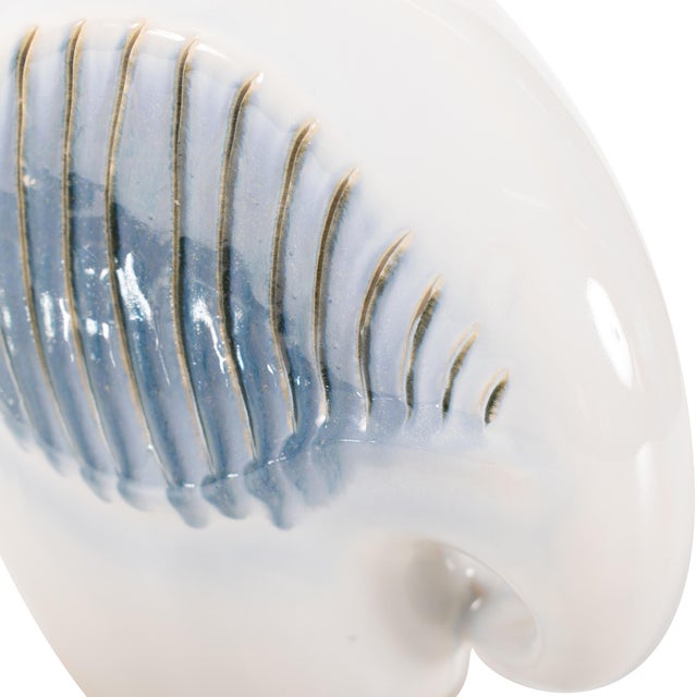 Ceramic Blue Ridge Elephas Sculpture For Sale - Image 7 of 11