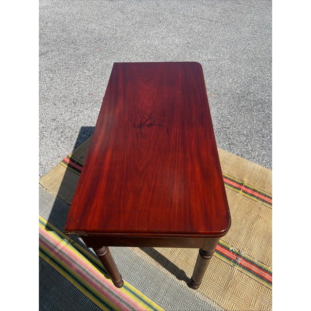 A Fine Antique Pennsylvania Sheraton Mahogany Flip Top Game Table, Circa 1830 For Sale - Image 6 of 12