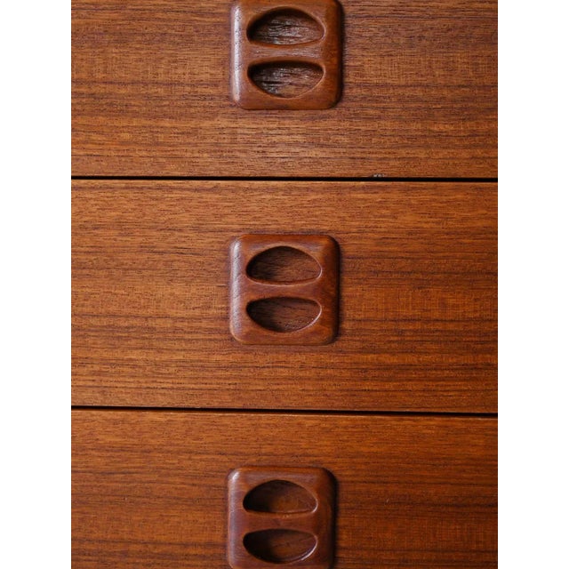 Brown Vintage Scandinavian Teak Sideboard, 1950s For Sale - Image 8 of 11