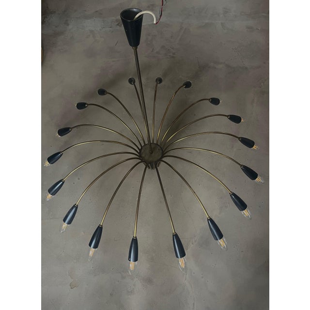 Space Age Sputnik Chandelier, 1950s For Sale - Image 6 of 6