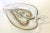 Pretty gold overlay glass leaf shaped divided dish from the 1960's marked George Briard. Overlay glass was developed by...