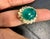 6.68 Carat Zambian Emerald Cabochon Cocktail Ring 14 Karat Yellow Gold For Sale - Image 17 of 18