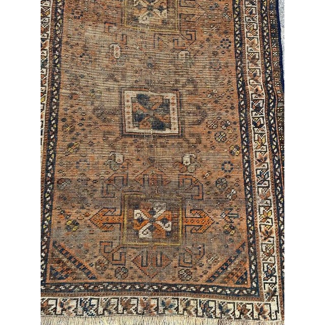 Antique Distressed Shiraz Rug, 1890s For Sale - Image 12 of 18