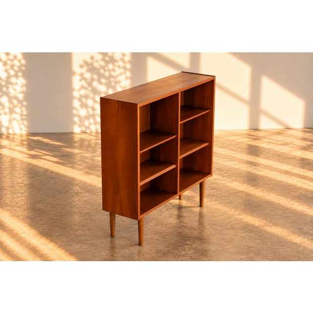 Vintage Danish Teak Bookcase Cabinet, 1960s For Sale - Image 4 of 7