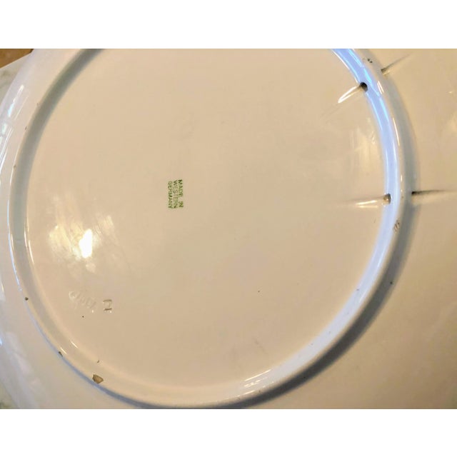 Large Embossed Decorative Plate Cabin Scene #2 by Zell Am Harmersbac, in Beautiful Green Tones For Sale - Image 4 of 5