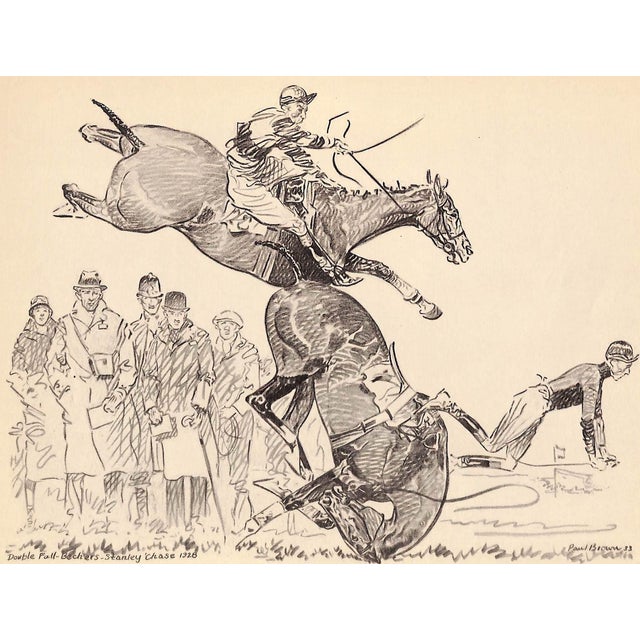 Art Sz: 9 1/2"H x 12 1/2"W 1933 Proof Plate for 'Spills and Thrills' Published by Charles Scribner's Sons New York 1933