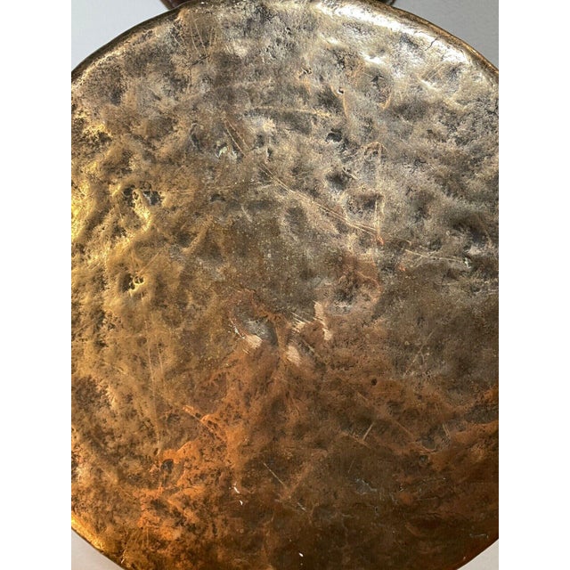 Antique Heavy Bronze & Wood Deer Head Dinner Gong - Circa 1900 For Sale In Atlanta - Image 6 of 6