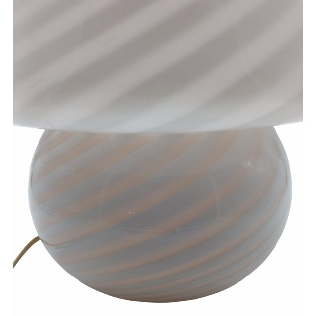 Venini Murano Glass Mushroom Table Lamp from Venini, Italy, 1970s For Sale - Image 4 of 8