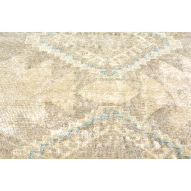 Vintage Turkish Anatolian Hand Knotted Wool Rug, 3'1"x12'6" For Sale - Image 4 of 4