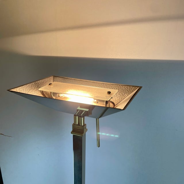 Gold Hollywood Regency Floor Lamp from Deknudt, 1980s For Sale - Image 8 of 17