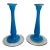 1940's Westmoreland Taper Blue Candlesticks, a Pair For Sale