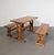 Scandinavian Modern Pinewood Benches and Dining Table, 1970s, Set of 3 For Sale - Image 17 of 18