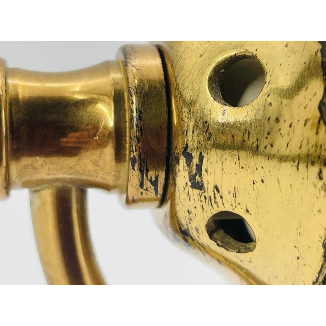 1990s Charles Edwards London Brass Hurricane Wall Sconces - a Pair For Sale - Image 17 of 18