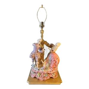 Capodimonte Porcelain Lamp- Musicians