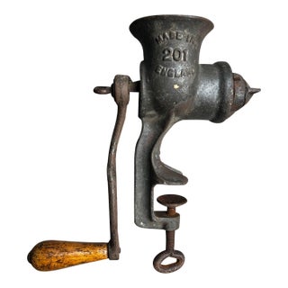 Vintage Metal Industrial Grinding Mill, Made in England For Sale