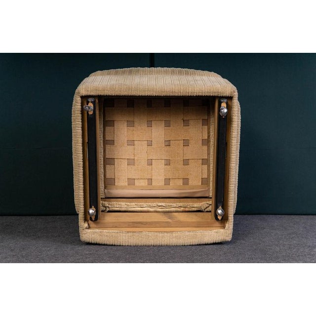 Mid-Century Beige Fabric Chair For Sale - Image 16 of 18