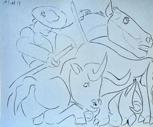 Pablo Picasso, La Pique Casse, Original Linocut, 1962
