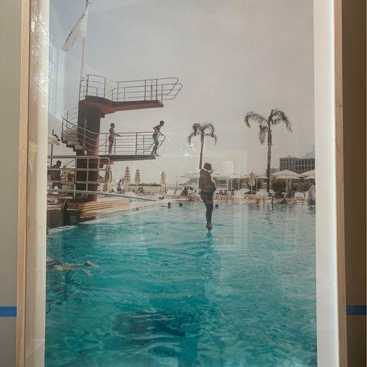 This is a photo taken in Monaco, French Riviera. It is brand new and never been hung. The matte is coming up in the bottom...