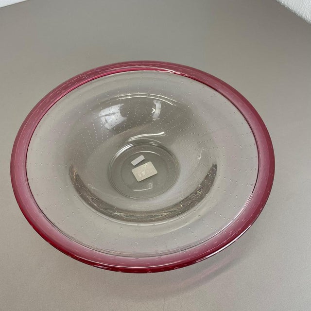 German Glass Bowl by Karl Wiedmann for WMF, 1960s For Sale - Image 13 of 18