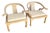 Ming Style Wooden Horseshoe Chairs by Harris Marcus Furniture - A Pair For Sale