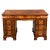 Vintage Figured Walnut Pedestal Desk, 1920 For Sale - Image 12 of 12