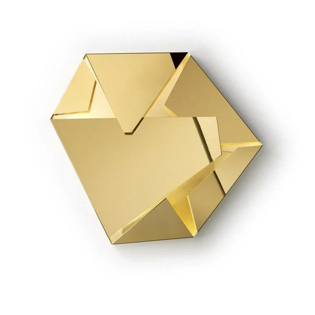 Not Yet Made - Made To Order Small Kaleidos Gold Wall Light by Campana Brothers For Sale - Image 5 of 8