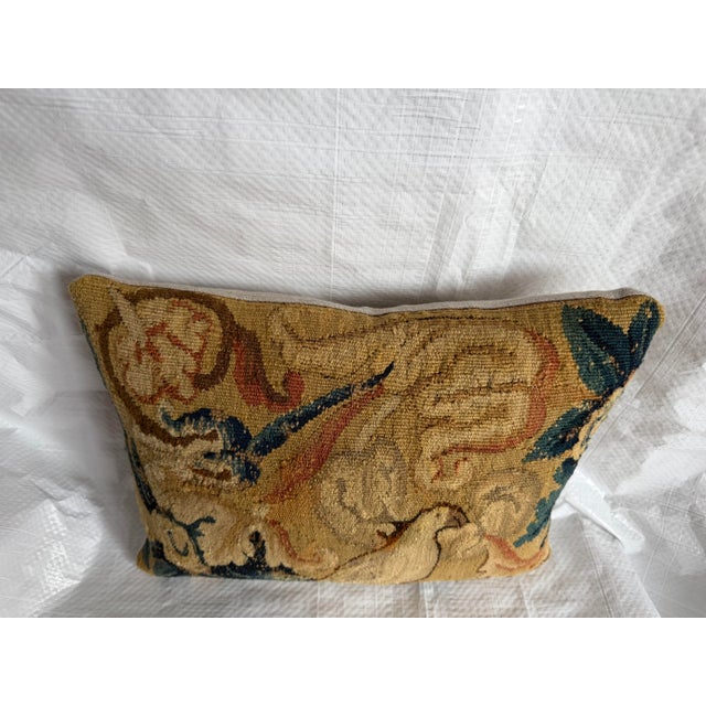 17th Century Flemish Verdure Tapestry Pillow For Sale In Los Angeles - Image 6 of 7