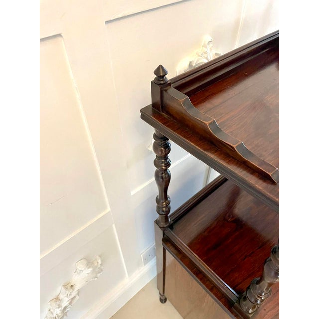 Antique Victorian Rosewood Marquetry Inlaid Coal Box, 1880s For Sale - Image 13 of 16