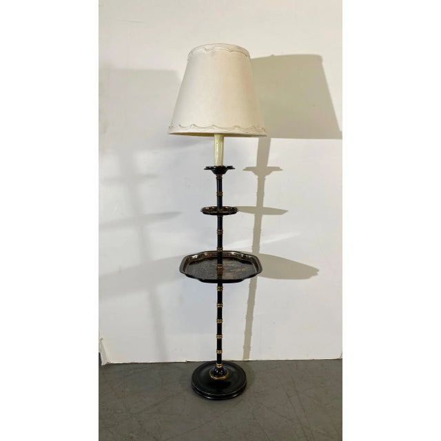 Traditional Chinaserie Floor Lamp For Sale - Image 3 of 4