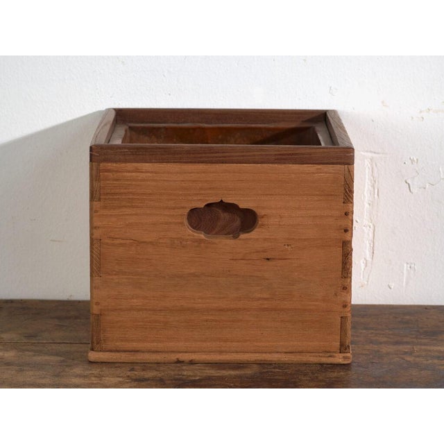 Wood Japanese Hibachi Brazier Box by Amaru For Sale - Image 7 of 8