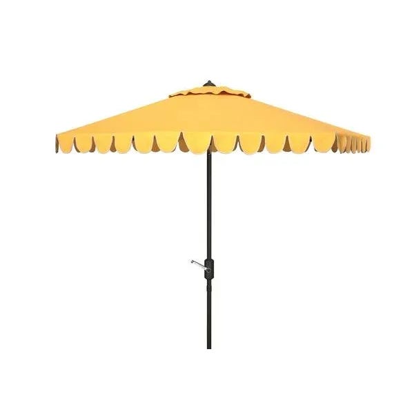 Not Yet Made - Made To Order Outdoor Venice 11ft Round Crank Umbrella - Yellow For Sale - Image 5 of 5