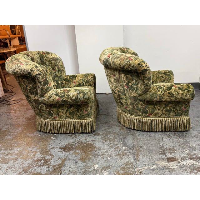 Summer Hill LTD Floral Upholstered Armchairs, Pair For Sale In San Francisco - Image 6 of 12