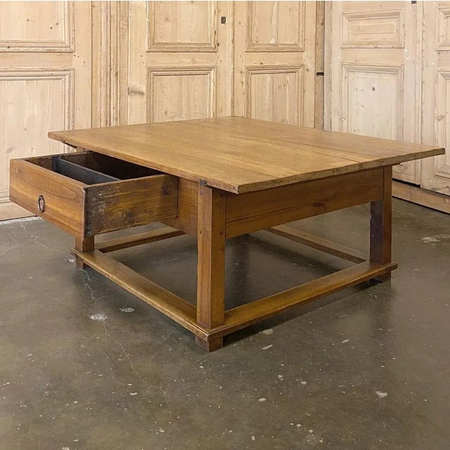 Sienna 19th Century Rustic Country French Fruitwood Coffee Table For Sale - Image 8 of 13