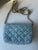 Textile Tweed Mini Shoulder Bag With Chain For Sale - Image 7 of 8