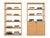 Designed by renowned Italian designer Sergio Brioschi for Cecchini Italia, this exceptional pair of architectural shelving...