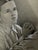 American 1940s Original Signed Graphite Illustration of Praying Girl at Bedside, 13 × 10 In. For Sale - Image 3 of 6