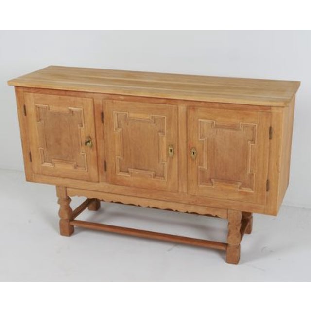 Danish Oak Sideboard C. 1970's in the Style of Henning Kjaernulf For Sale - Image 16 of 16