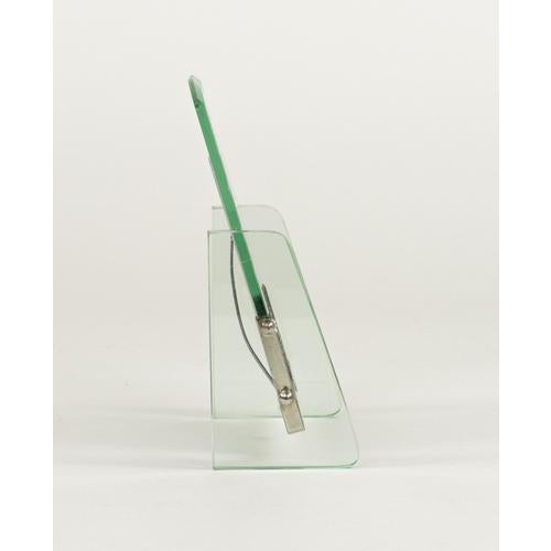 Mid-Century Picture Frame in Glass and Steel attributed to Fontana Arte, Italy, 1950s For Sale - Image 9 of 15