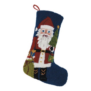 Santa Nutcracker Hook Stocking For Sale
