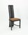 Liberty & Co. Set of 8 Liberty Postmodern Black Lacquered High Dining Chairs With Knoll Fabric For Sale - Image 4 of 10