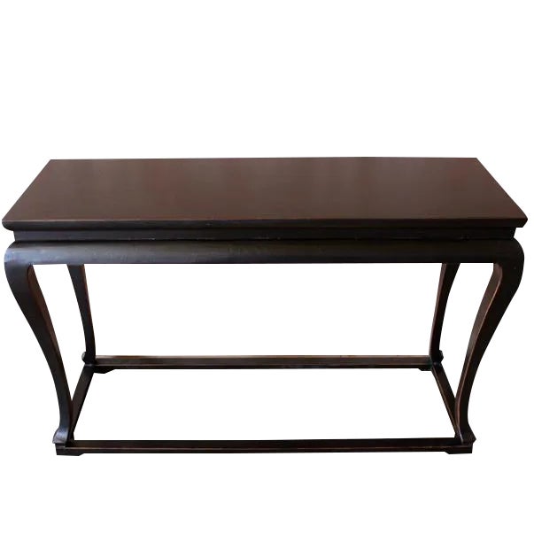 Black Plywood Cabriole Console Table For Sale